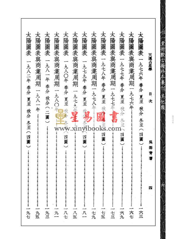 吴师青：天运占星学附商业周期股市粹言（心一堂）