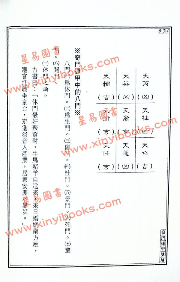 王士文：奇门遁甲讲解 書有黃斑