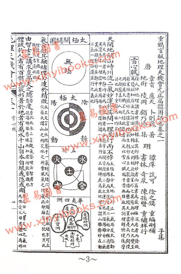 顾陵冈/徐试可：重镌地理天机会元（进源版上下册）